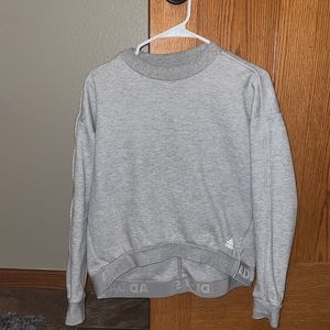 women’s gray adidas crewneck